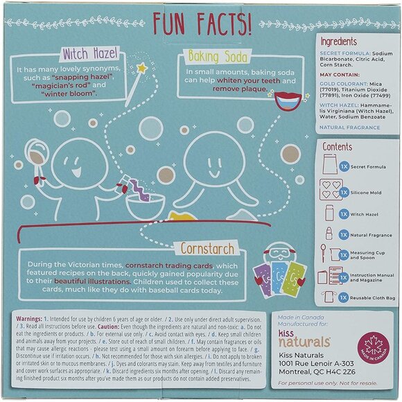 Kiss Naturals Organic DIY Bath Bomb Making Kit - Fun and Educational Activity - Picture 5 of 5